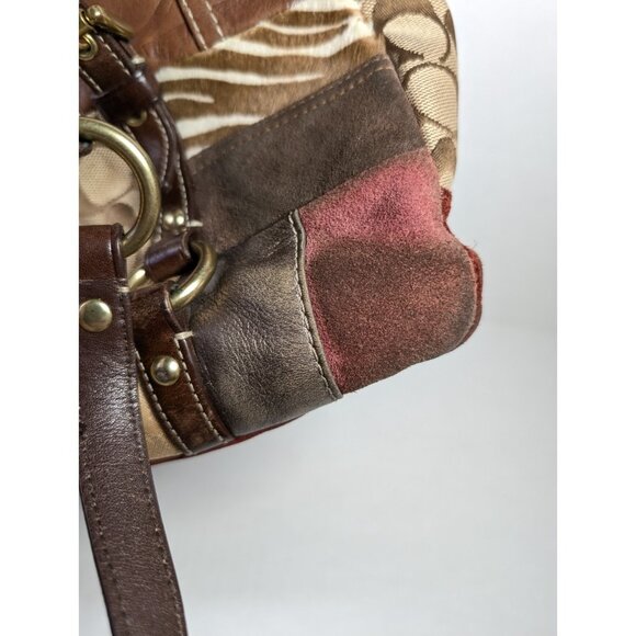 Coach Legacy Limited Edition Holiday Patchwork Leather Tote Bag Purse - Picture 10 of 16